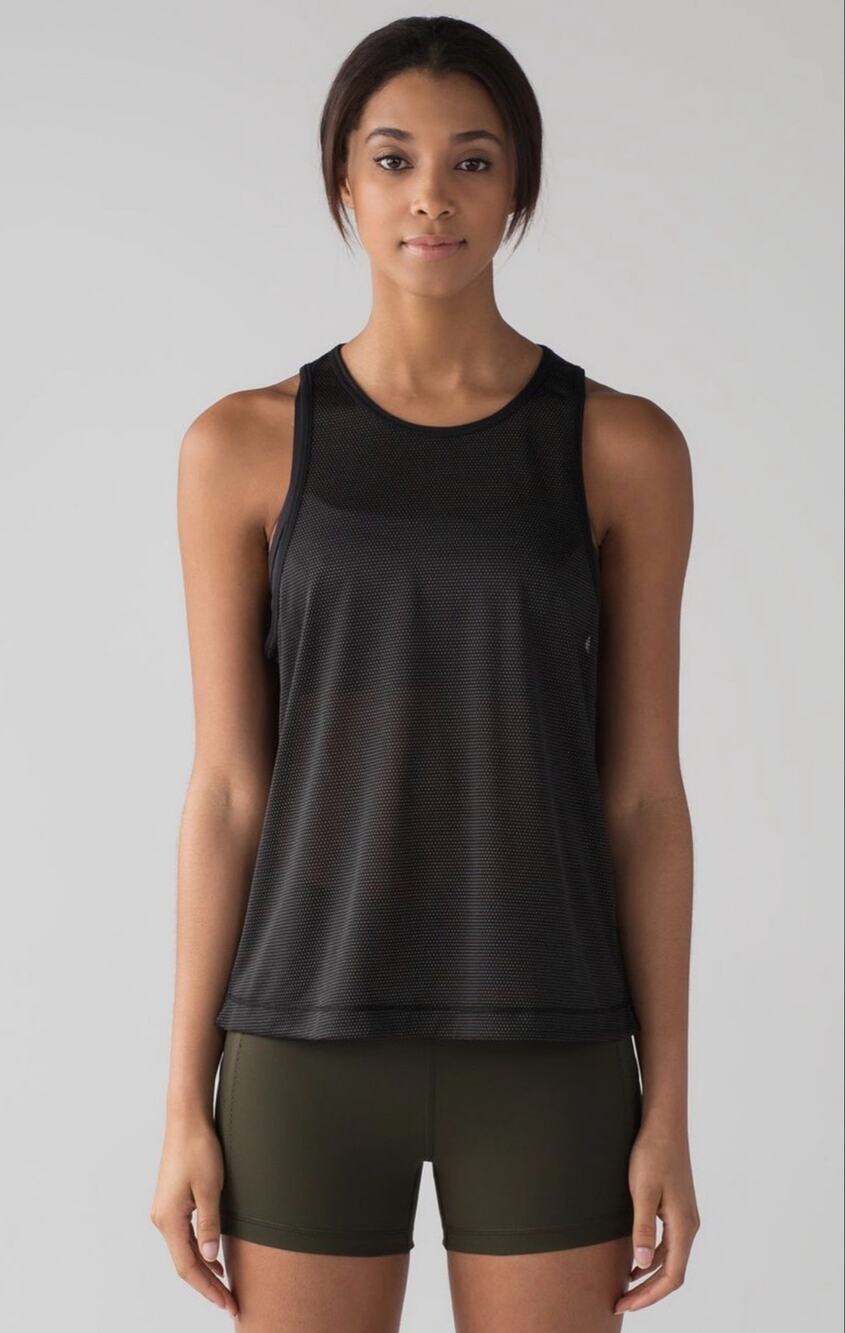 Lululemon Squad Goals Tank Trinity Mesh
Black Size 4